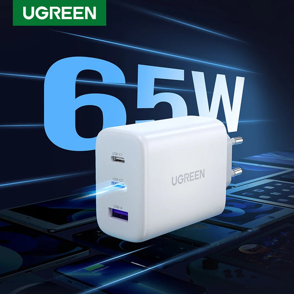 Chargeur Rapide GaN 65W Ultra-Compact