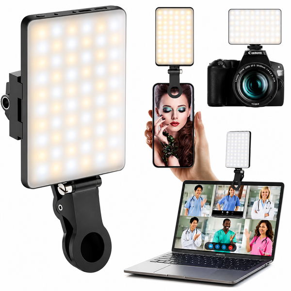 Anneau LED Selfie Portable — Clip Universel